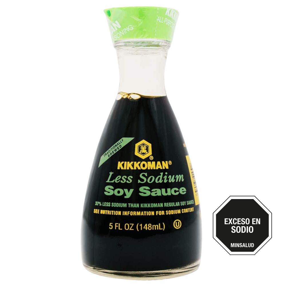 Salsa de soya Japonesa de la marca Kikkoman en presentación de 148 ml